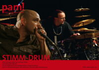 pam!-44 - STIMM DRUM | Andreas Schaerer, der phänomenale Sänger von ua. «Hildegard lernt fliegen» und Lucas Niggli formieren sich zu diesem neuen Duo.